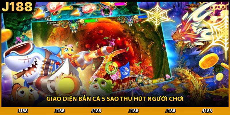 Giao diện bắn cá 5 sao thu hút người chơi