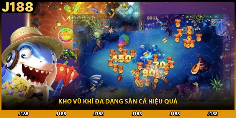 Kho vũ khí đa dạng săn cá hiệu quả