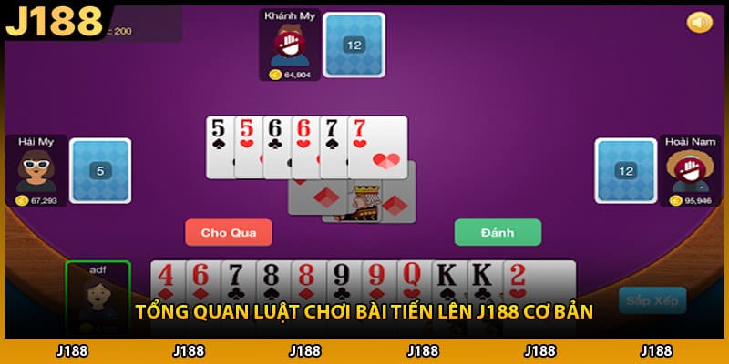 Tổng quan luật chơi bài tiến lên J188 cơ bản